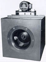 Inline square duct fan ventilator