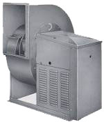 Backward inline utility industrial fan set